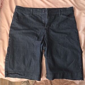 Women's Navy Blue Jean Jorts